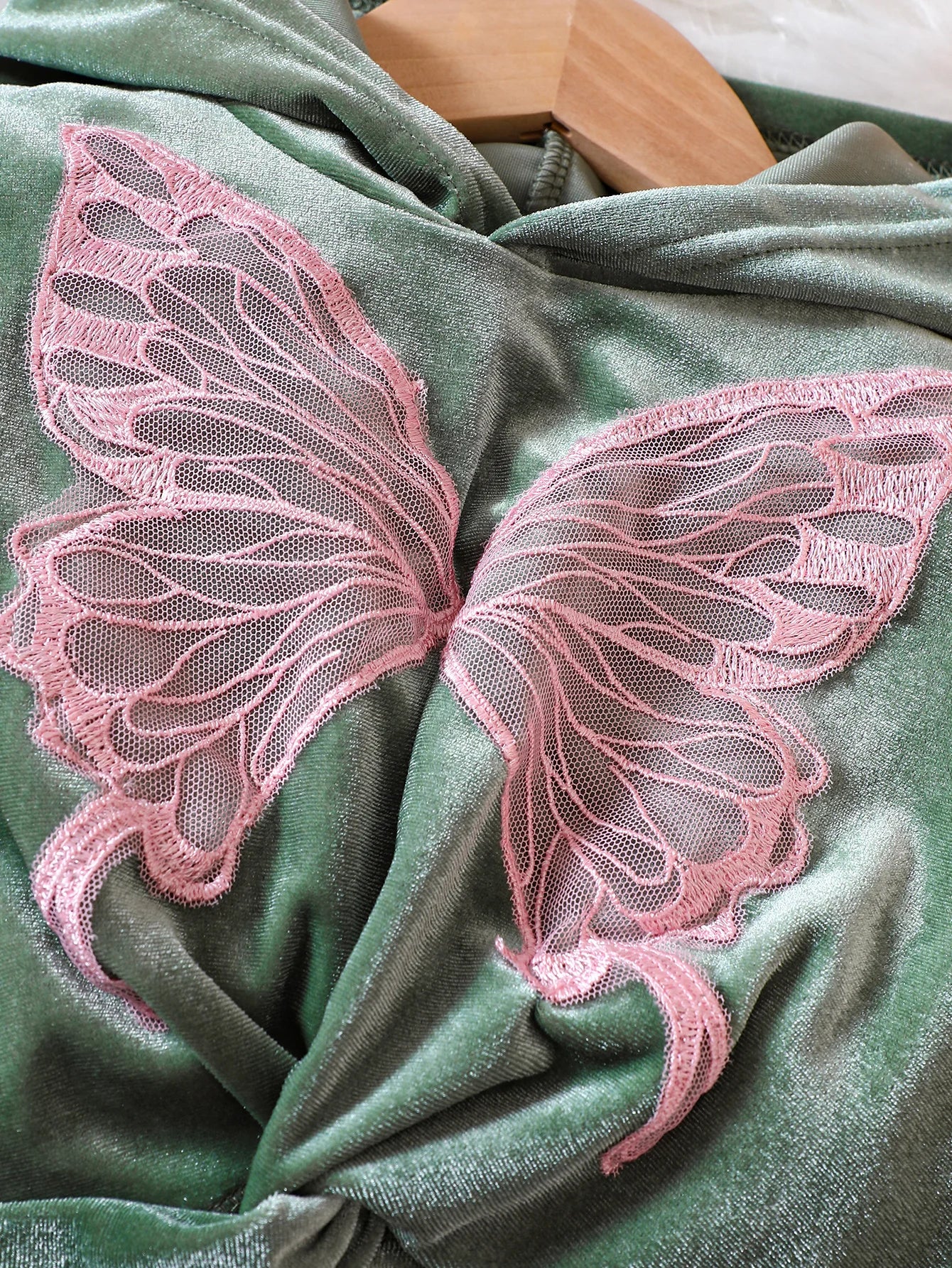 Kids Girls Hooded Butterfly Sweater with Long Pants Set childrensterritory