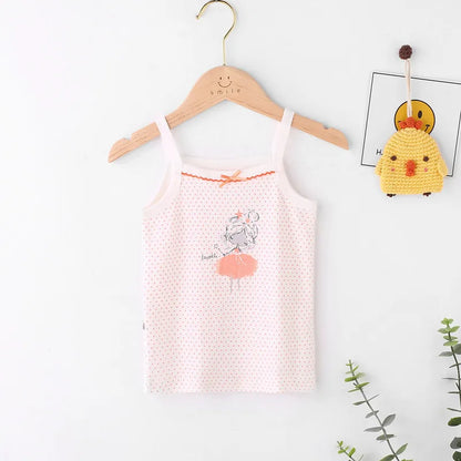 Kids Cotton Multiple Styles Camisole Vests For Summer childrensterritory