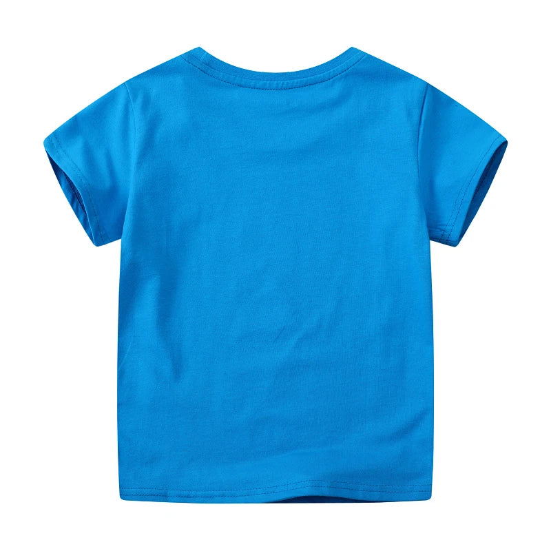 Cartoon Dinosaurs Design Little Boys T Shirts for Summer
