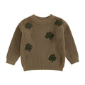 Toddler Clover Embroidery Adorable Pullover Tops childrensterritory