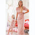 Mom And Daughter Pink Sequins Wedding Party Dresses childrensterritory