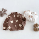 Kids' Cartoon Print Long Sleeves Warm Jacket