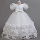 Flower Appliqués and Sequin Design Girls Long Party Dresses childrensterritory
