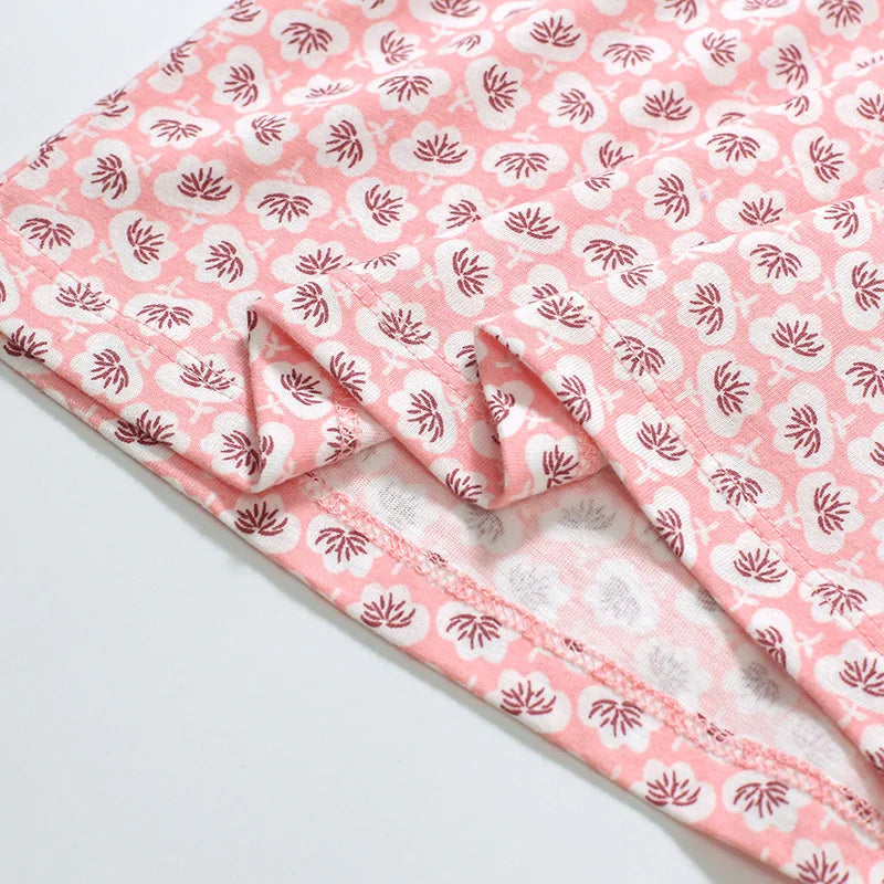 Little Girls Puff Sleeve, Printed Cotton Top childrensterritory