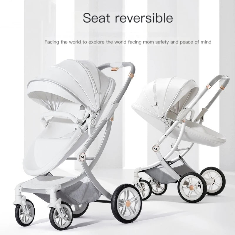 High Landscape, Luxury 3-In-1 Baby Carriage with Car Seat childrensterritory