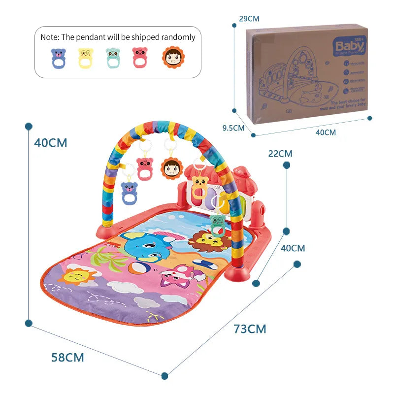 Musical Pedal Piano Baby Fitness Game Mat childrensterritory
