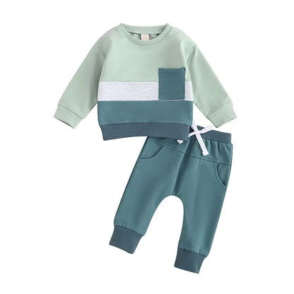 2PCS Warm Sweatshirts and Long Pants Baby Tracksuit childrensterritory