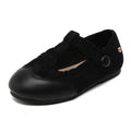 Little Boys and Girls Slip On Black Leather Shoes childrensterritory