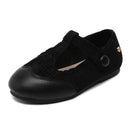 Little Boys and Girls Slip On Black Leather Shoes childrensterritory