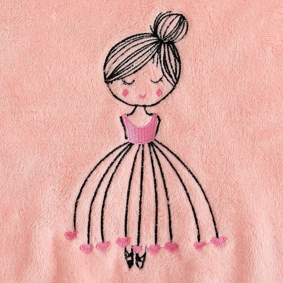 Girls’ Cartoon Design Winter Clothing Set