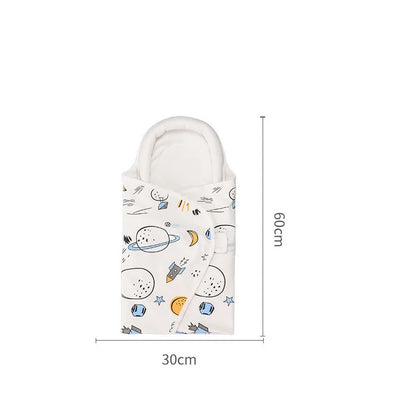 Cartoon Print Newborn Baby Wrap Blankets