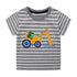 Boys Cartoon Print Summer Casual T-Shirt childrensterritory