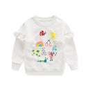 Kids Girls Cartoon Print Sweatshirts for Winter childrensterritory