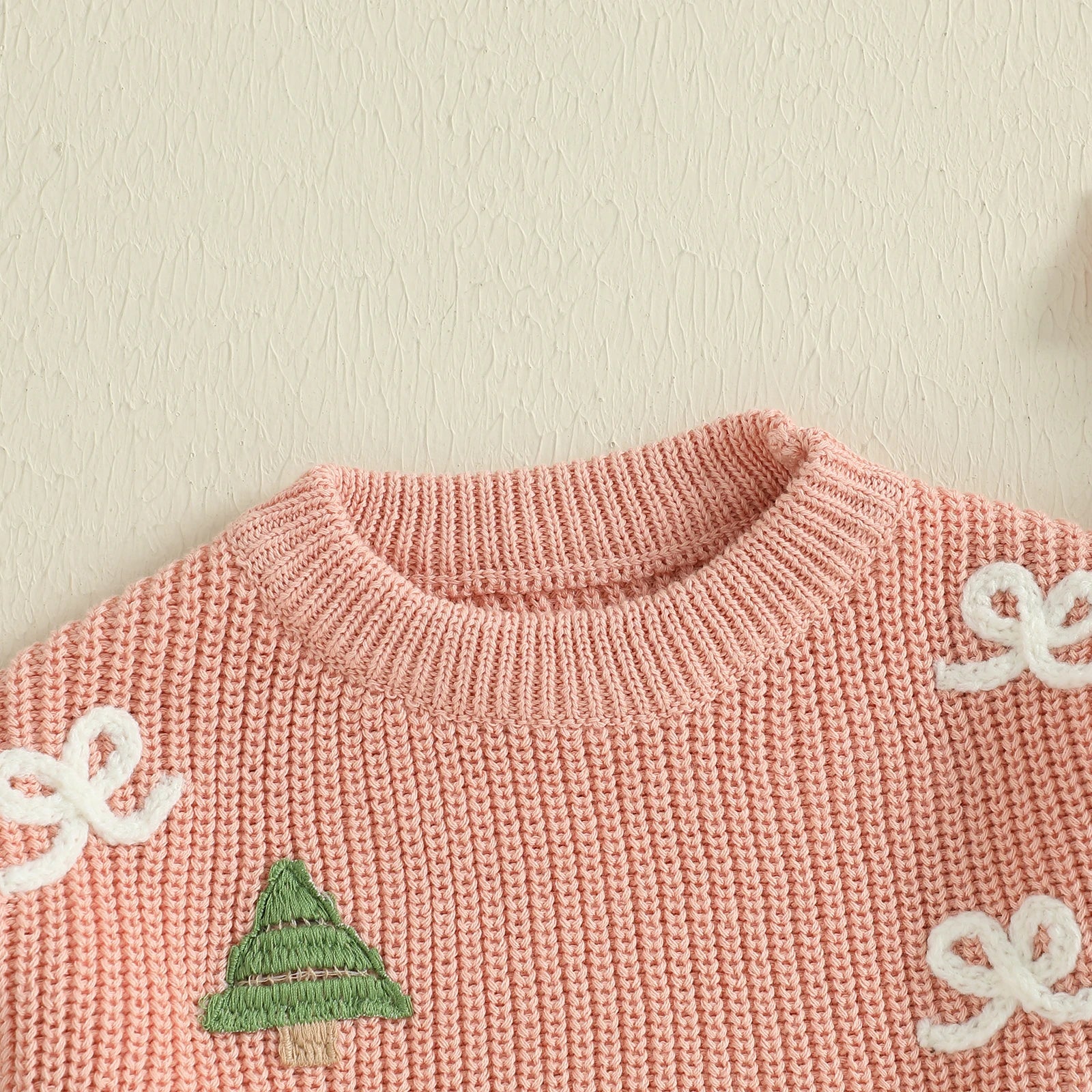 Kids' Long-Sleeved Christmas Print Winter Sweater