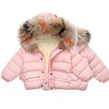 Kids' Long-Sleeved Fur Collar Design Warm Jackets childrensterritory