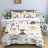 HD Cartoon Dinosaur Print Bedding Set for Kids Bed childrensterritory