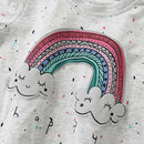 Cartoon Rainbow Design Kids Boys Long Sleeves T-shirts childrensterritory