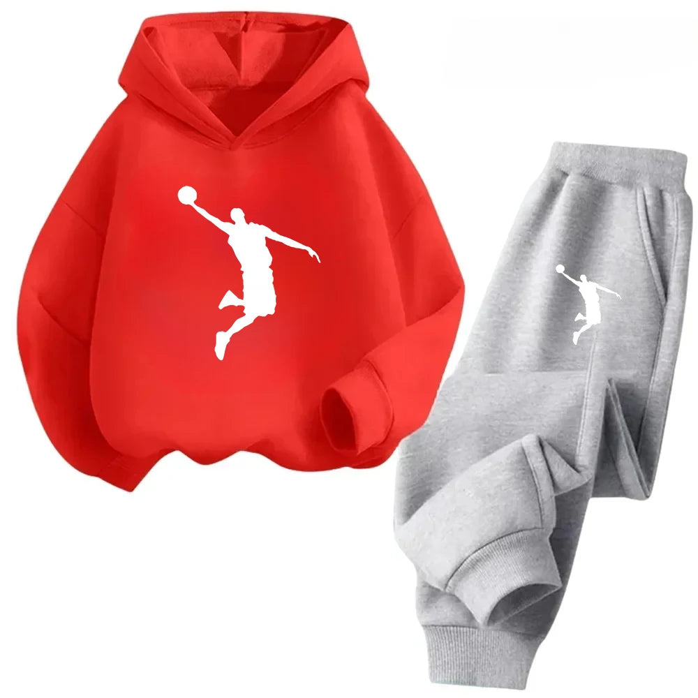Kids’ Long-Sleeve Casual Winter Tracksuits with Sporty Design childrensterritory