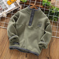 Stylish Long Sleeve Warm Fleece Sweatshirts for Boys childrensterritory