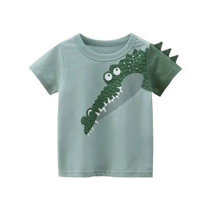 Cartoon Design Soft Cotton Summer Tees/T-shirts for Kids childrensterritory