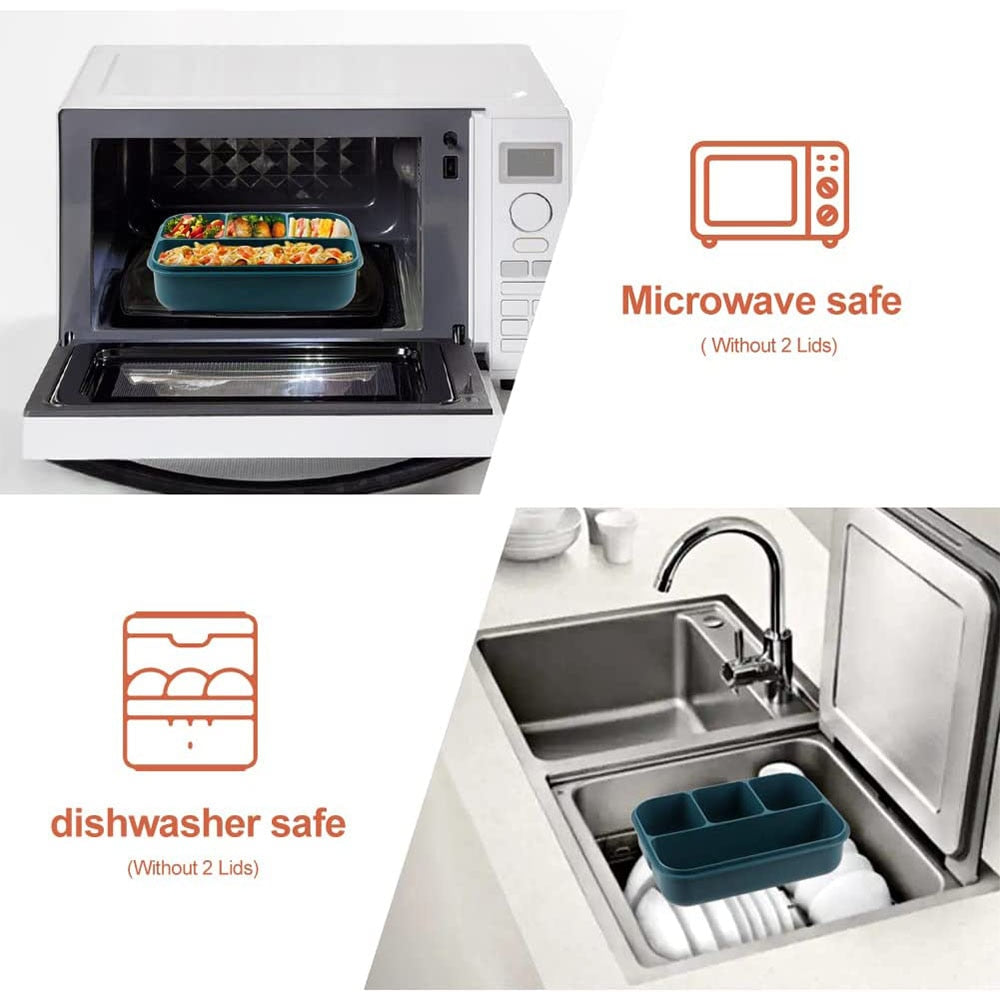 Leakproof 4 Compartments Bento Box for Adults childrensterritory