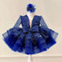 Sequined Tiered Tulle Luxury Wedding Party Dress for Girls childrensterritory