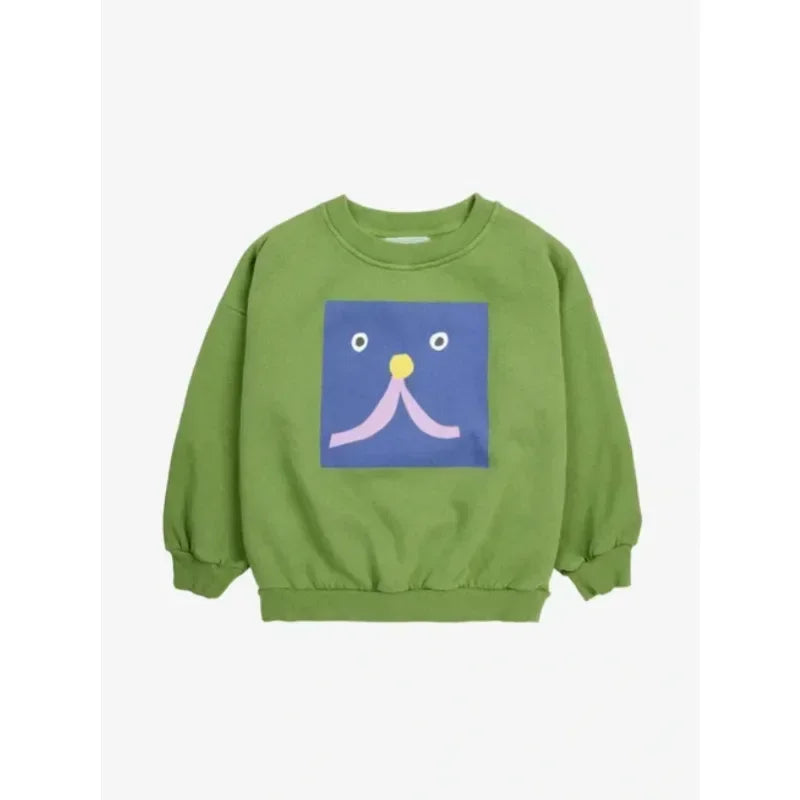 Kids Long-sleeved Round Neck Printed Sweatshirts