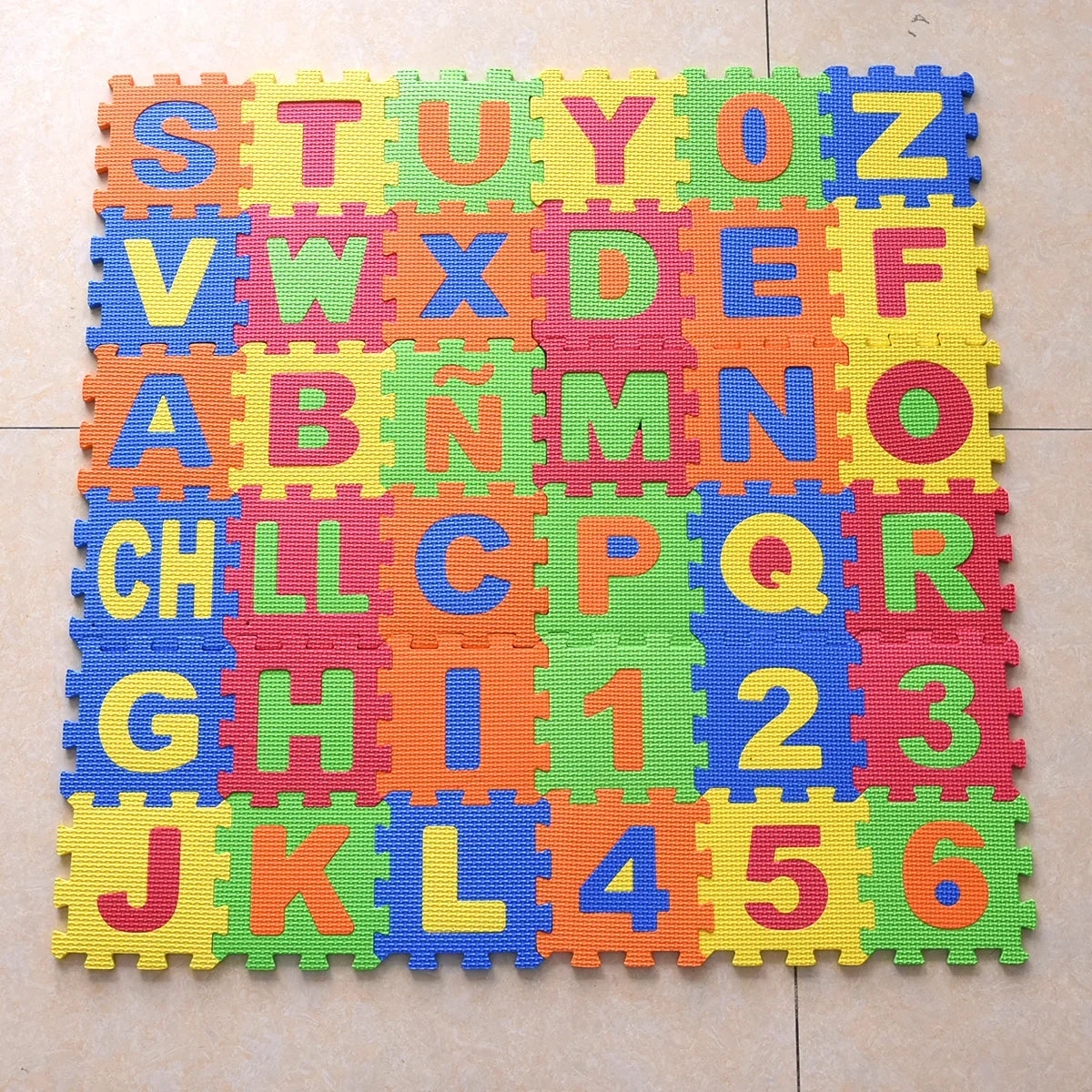 Letter Print 36 pieces of EVA Puzzle Play Mat for Kids