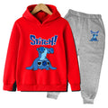 Long-Sleeved Cartoon Print Winter Tracksuit For Kids childrensterritory