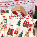 Girls’ Long-Sleeve Christmas Party Dress with Festive Design childrensterritory