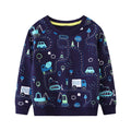 Kids Boys Cartoon Dinosaurs Print Cotton Sweatshirts childrensterritory