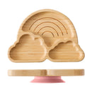 Baby Wooden Tableware Set with Silicone Suction Handle childrensterritory