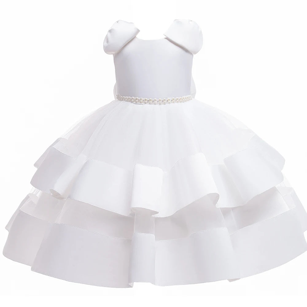 Bow Design Elegant Princess Tutu Dress For Girls childrensterritory