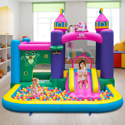 6-in-1Unicorn-themed Kids Inflatable Bounce House W/ 735W Blower childrensterritory