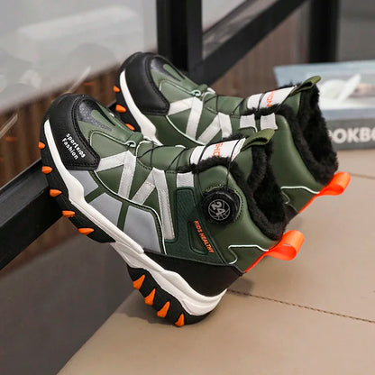 Kids Boys Plush Fashion Winter Warm Fur Shoes childrensterritory