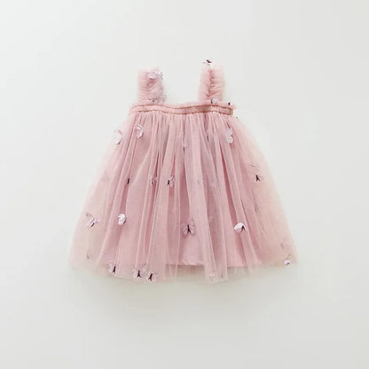 Baby Girl Butterfly Sequins Tulle Summer Sweet Outfits childrensterritory