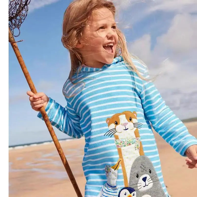 Long-Sleeved Cartoon Print Autumn Girls&