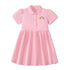 Little Girls Cartoon Embroidered Design Summer Dresses childrensterritory