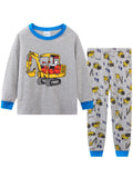 Cartoon and Letter Print Toddler Boys Girls Pajamas Sets childrensterritory