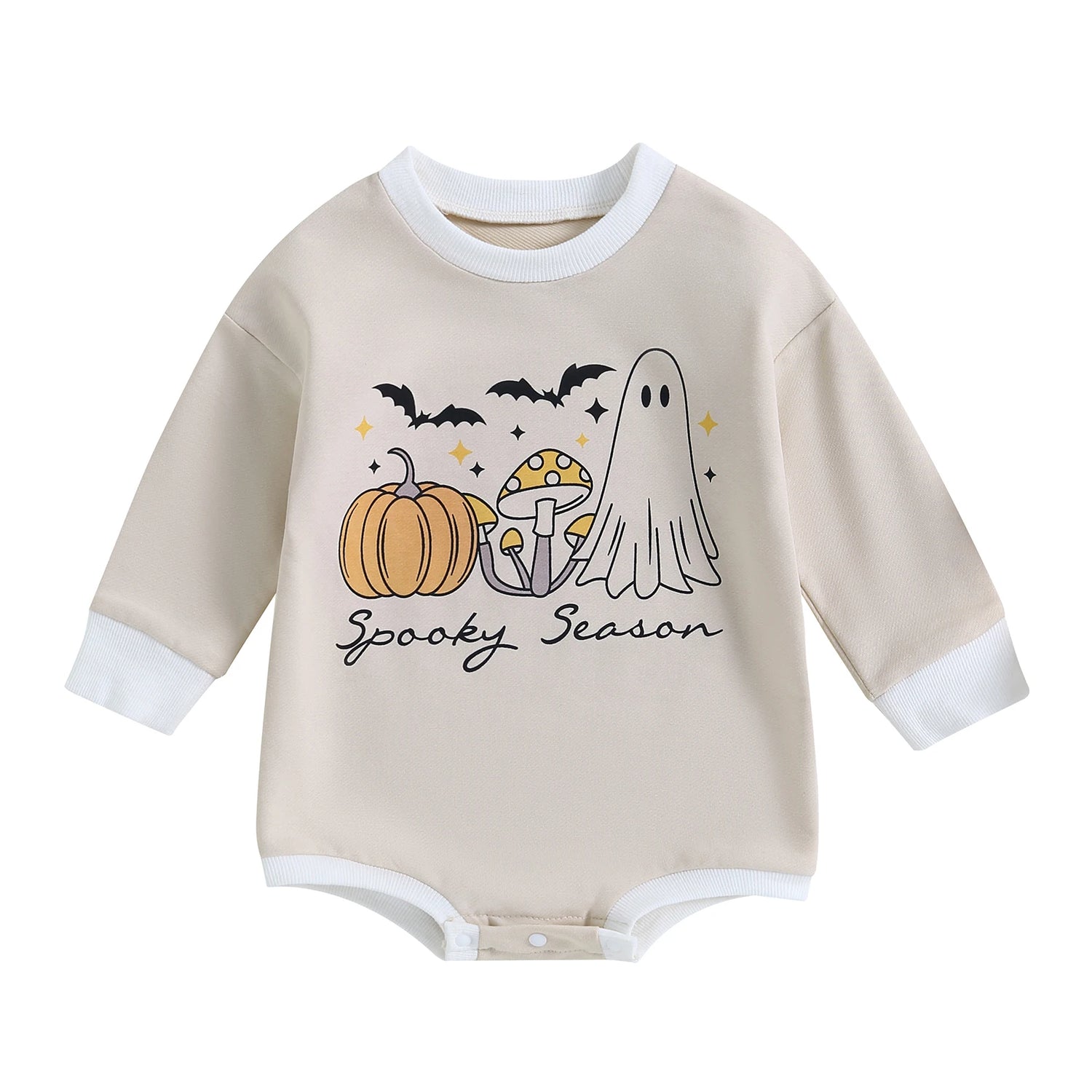 Infant Girl Long Sleeve Halloween Themed Bodysuit