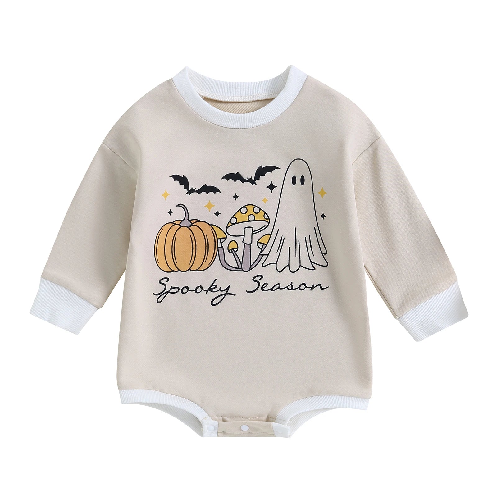 Infant Girl Long Sleeve Halloween Themed Bodysuit