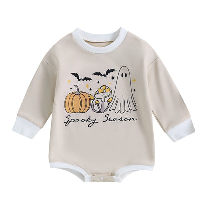 Infant Girl Long Sleeve Halloween Themed Bodysuit