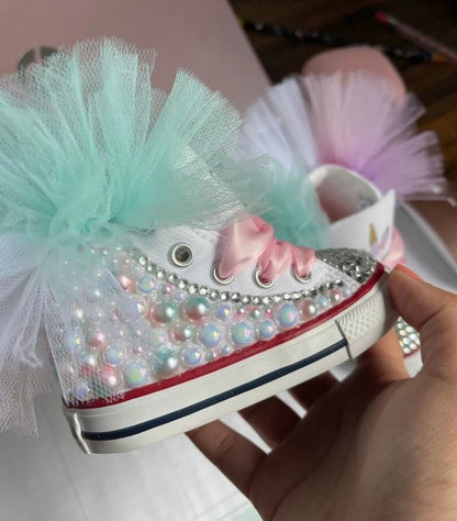 Handmade Butterfly Theme Bling Party Canvas Shoes for Kids childrensterritory