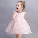 Bow Sleeveless Princess Evening Dress for Baby's Birthday childrensterritory