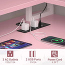 Corner Gaming Desk With LED Lights and Storage Shelves childrensterritory