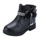 Princess Girls Mid Length Boots With Designer Bows childrensterritory
