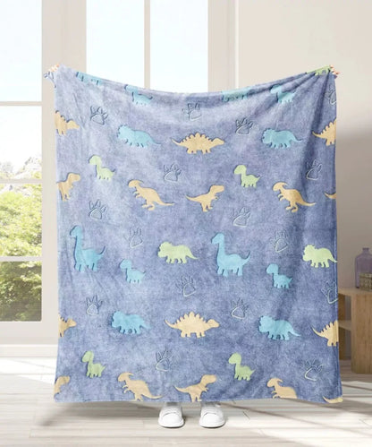 Soft Cozy Glow in The Dark Unicorn Blanket for Kids childrensterritory