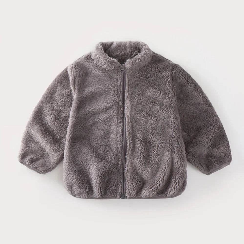 Kids’ Long-Sleeve Winter Casual Soft Jacket childrensterritory