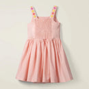 Kids Girls Floral Embroidery Summer Beach Dresses childrensterritory