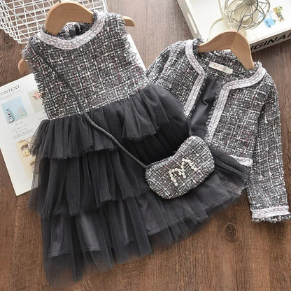 Kids Girls Winter Style Elegant Princess Clothing Sets childrensterritory